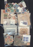 REST OF THE WORLD - General & Miscellaneous Lots: World array on exchange sheets with modest pickings incl. Australia & Colonies, plus mint & used stamps in packets including Papua, New Guinea & Israel. (many 100s) - 7