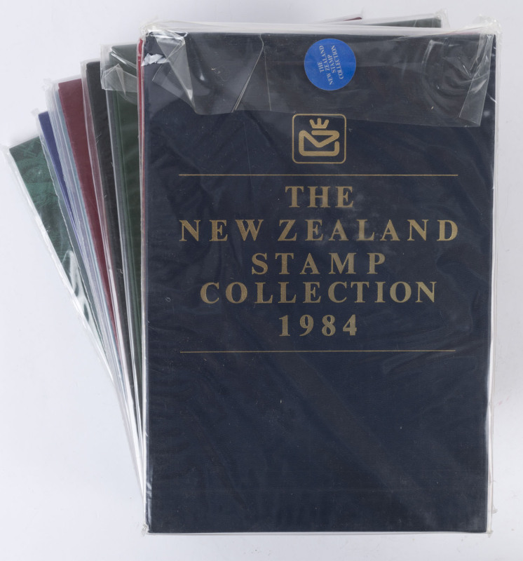 NEW ZEALAND: YEARBOOKS: a similar lot - 1984-86 & 1988-92 issues - again complete in original plastic sleeving, Retail $400+.