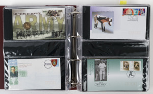 AUSTRALIA: Decimal Issues: FIRST DAY COVERS: Late 1980s to early 2000s unaddressed array in three volumes including sets, se-tenants, M/Ss & sheetlets and International Post to $10; also noted 1995 Dunlop, 1997 Bradman, 2001 Army Centenary & 2004 Eureka 