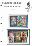 REST OF THE WORLD - Thematics: Olympics - 1996 Atlanta: 'A' to 'Z' array of stamps, M/Ss, sheetlets & a few booklets well presented in two volumes. Plenty of hard-to-source emissions from countries including Burkina Faso, Central African Republic, Eritre