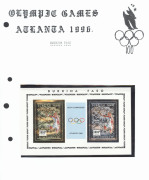 REST OF THE WORLD - Thematics: Olympics - 1996 Atlanta: 'A' to 'Z' array of stamps, M/Ss, sheetlets & a few booklets well presented in two volumes. Plenty of hard-to-source emissions from countries including Burkina Faso, Central African Republic, Eritre - 2