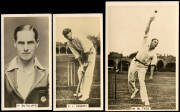 1928 Millhoff "Famous Test Cricketers", standard size [27] & medium size [27], complete real photo sets. G/VG.