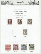 AUSTRALIA: General & Miscellaneous: 1913-70s fragmentary array in two albums with Roos to 5/- SMult & CofA, KGV Heads to 5d with some varieties incl. 4d orange "'PE'Joined", "White flaw behind emu's leg", "Line through 'FOUR PENCE'" (Cat. $175) and "Thin - 3