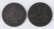 Coins & Banknotes: Trade Tokens TOKENS: Australian Colonial predominantly 1d token selection, mostly from QUEENSLAND: with Brookes (ironmongers, Brisbane), TH Jones (ironmongers, Ipswich) Larcombe & Co (drapers, Brisbane), Merry & Bush (merchants, Qld), - 15