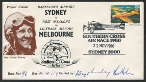 AUSTRALIA: Aerophilately & Flight Covers: 22 Nov.1980 (AAMC.1896) "Mrs Bonney" cover carried in the Southern Cross Air Race.