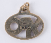 General & Miscellaneous Lots: GOLD: "YPO" fob in 10 carat gold for the International Young President's Organization, dated/numbered '1980'. Weighs 5.19gms. - 2