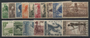 PAPUA NEW GUINEA: 1952 - 58 (SG.1-15) �d - �1 Pictorials, complete set of (16) MUH/MVLH.