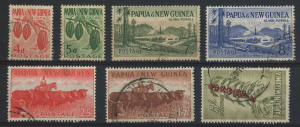 PAPUA NEW GUINEA: 1958-60 (SG.18-24) 4d - 5/- Pictorials, complete set (7) FU.