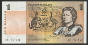 Decimal Banknotes - Australia: 1974 $1 Phillips/Wheeler, R75, Unc.