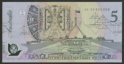 Decimal Banknotes - Australia: 1992 $5 Fraser/Cole, with pale green serial numbers, R214i; aUnc.