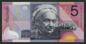 Decimal Banknotes - Australia: 2001 $5 Macfarlane/Evans, R219, Unc.