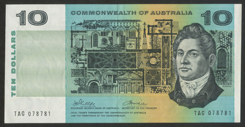 Decimal Banknotes - Australia: 1972 $10 Phillips/Wheeler, R304, Unc.