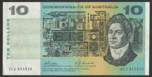 Decimal Banknotes - Australia: 1968 $10 Phillips/Randall, R303, Unc.