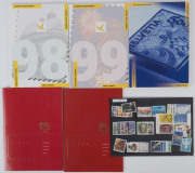 SWITZERLAND: 1994-96 & 1998-2000 year packs/books complete, with all stamps intact, pristine MUH. (6 items)