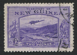 NEW GUINEA: 1935 (SG.204) �2 bright violet Bulolo Goldfields Airmail, VFU. Cat.�140.