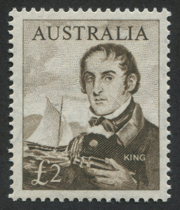 Australia: Other Pre-Decimals: 1963-65 (SG.360) £2 King, MUH; superbly centred.