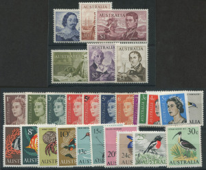 Australia: Decimal Issues: 1966-73) 1c - $4 Pictorials including later Queens and coils, (29), MUH.