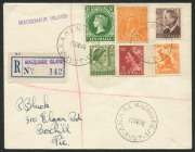 ANTARCTICA: 13 Dec. 1955 registered cover from MACQUARIE ISLAND to Victoria