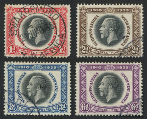 SOUTH WEST AFRICA: 1935 (SG.88-91) Silver Jubilee 1d to 6d set. fine used, Cat �35.