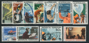 ANTARCTICA: A.A.T. 1966-68 (SG.8-18) 1c - $1 Pictorial set, (11) complete, superb MUH. Cat.�42.