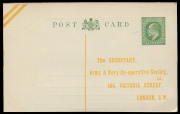 GREAT BRITAIN: Postal Cards PTPO: 1872-1972 selection with 1872 �d pink Huggins & Baker CS1 (used 13, unused 2) with users incl. stamp dealers Stanley Gibbons & Whitfield King, plus Wharncliffe Silkstone Collieries & Clyde Shipping Co, condition variable - 5