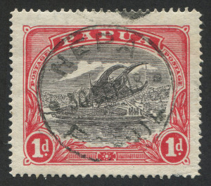 "NEPA 30 SEP 18 PAPUA" cds centrally struck on 1d Lakatoi (SG.94); the postmark then in use at TIVERI. Rated E by Lee.