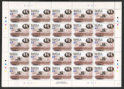 PAPUA NEW GUINEA: 2003 Centenary of Powered Flight set of 4 in complete sheets of 25, pristine MUH, Retail $200+. (4 sheets, 100 stamps)