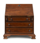 An apprentice bureau, mahogany, cedar, oak and pine, 20th century, ​31cm high, 28cm wide, 20cm deep