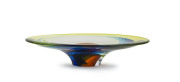 KOSTA BODA "Uniquea" swedish art glass bowl, engraved "Kosta Boda, Göran Wärff, Unique" with serial No. ​41cm wide - 2