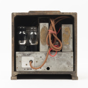 G.E. (General Electric) timber cased mantel radio, 27cm high, 27cm wide, 17cm deep - 2