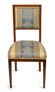 A Regency dining chair, satin wood with ebony string inlay, early 19th century, 