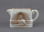 Princess Elizabeth as a two year old child, rare porcelain cream jug by Paragon, circa 1928,6cm high,12.5cm wide