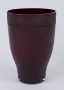 PALOMA PICASSO designed glass vase for Villeroy & Boch, late 20th century, acid etched factory mark, ​24cm high, 16cm wide