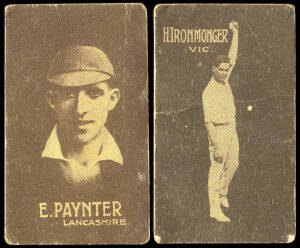 1933 Hoadleys "Australian Cricketers" [17/18] & "English Cricketers" [17/18]. Fair/VG.