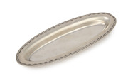 TIFFANY American silver oval jewellery tray, circa 1911, marked "Tiffany & Co. Makers, Sterling Silver 925-1000, M", ​17cm wide, 69 grams