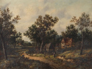 ARTIST UNKNOWN (British, 19th century), Lane Scene near Dorking, Surrey, oil on canvas, titled on the stretcher verso, ​45 x 60cm