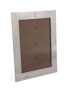 An English sterling silver framed table picture frame, Birmingham, circa 1914, 23cm high, 18cm wide