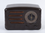 A.W.A. brown bakelite vintage radio, ​18cm high, 27cm wide