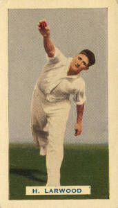 1936 Hoadleys Chocolates "Test Cricketers", complete set [40], noted Don Bradman, Bill Woodfull & Harold Larwood. Poor/VG.