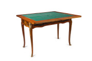 A French marquetry games table with ormolu mounts, 20th century, 82cm wide, 106cm wide, 56cm deep - 3