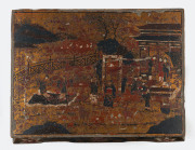 A Chinese occasional table, hand-painted floral motif on gold background, Qing Dynasty, mid to late 19th century, 48cm wide, 48cm wide, 38cm deep - 2