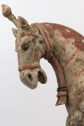 A Chinese terracotta funerary horse statue, Northern Wei Period, 5th century, ​61cm high with accompanying thermoluminescence report by Laboratory Kotalla, Germany - 3