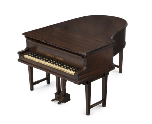 ZENKER & SCHULTES Grand piano jewel box, early to mid 20th century, ​24cm high, 32cm wide, 44cm deep