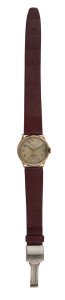 WALTHAM WATCH Co. American 9ct gold cased gents wristwatch with 21 jewels, ​3 x 3cm