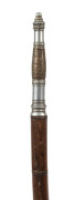 An antique Burmese sword in wooden scabbard, circa 1900, 89cm long - 2