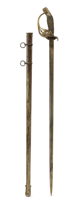 Prussian 1889 Infantry Degan in scabbard, ​97cm long