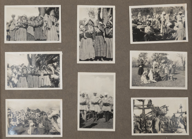 INDIA: circa 1930 album containing photographs of a colonial family's visit to Himachal Pradesh and Punjab. Approx. 120 mainly small format images, a few with manuscript captions. 