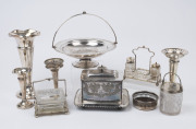 A quantity of antique and vintage silver plated cutlery and table ware, 19th and 20th century