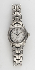 TAG HEUER professional ladies calendar sports watch, two tone case and bracelet