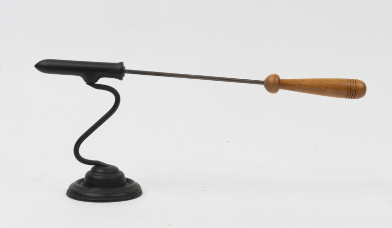 A No.8 antique goffering iron by A. KENRICK & SONS, late 19th century, ​36cm long